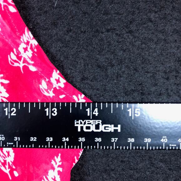 Express Womens Blouse Pink White Floral Scoop Neck Sleeveless Tank Large - Picture 8 of 12